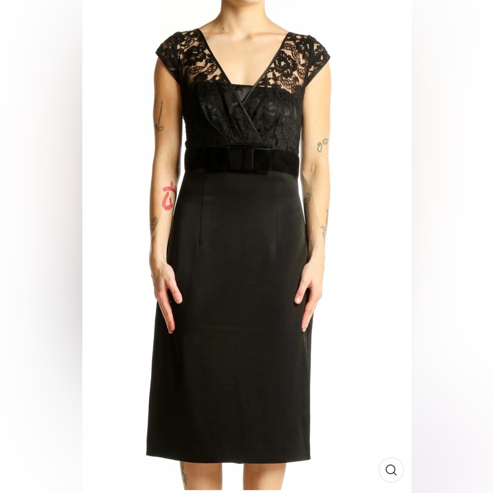Banana Republic Black Midi Pencil Dress for Work